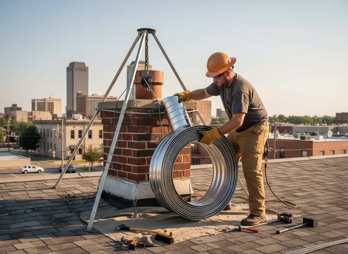 chimney liner repair in Montgomery