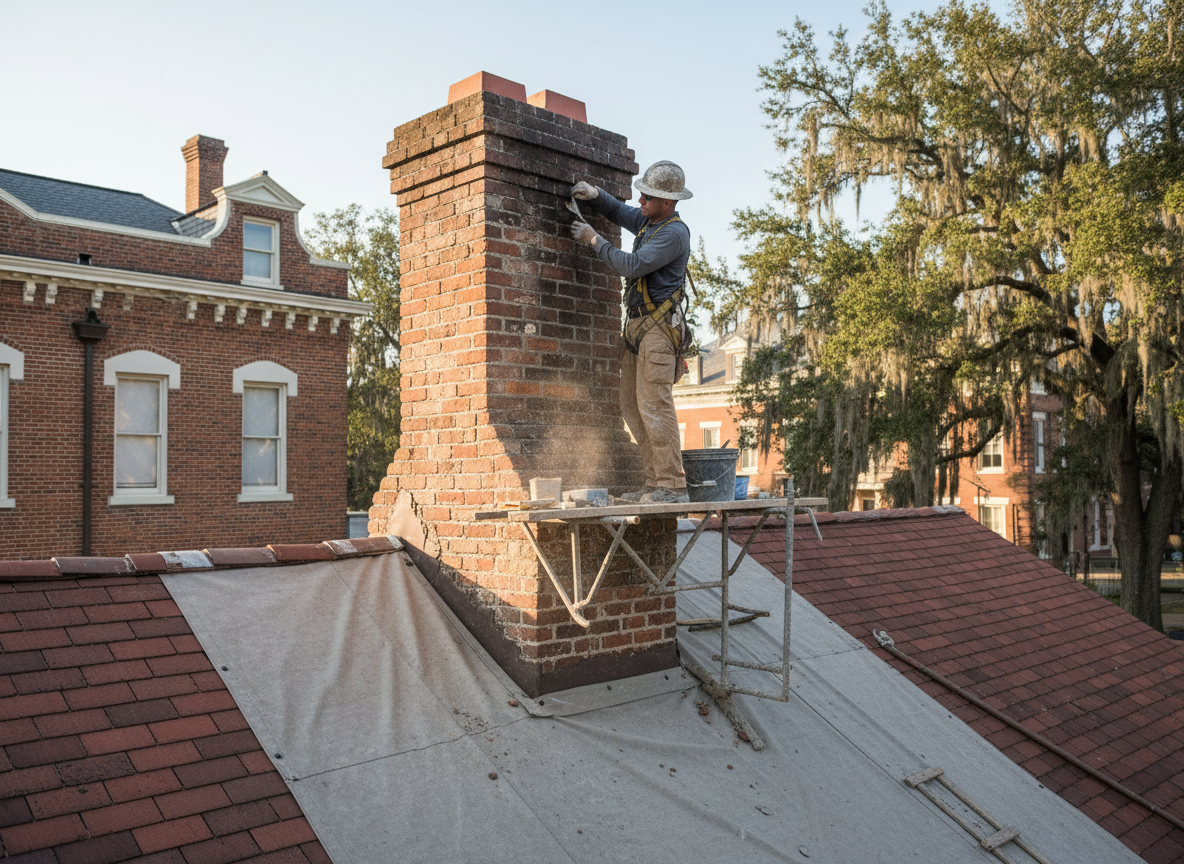 chimney restoration in Montgomery