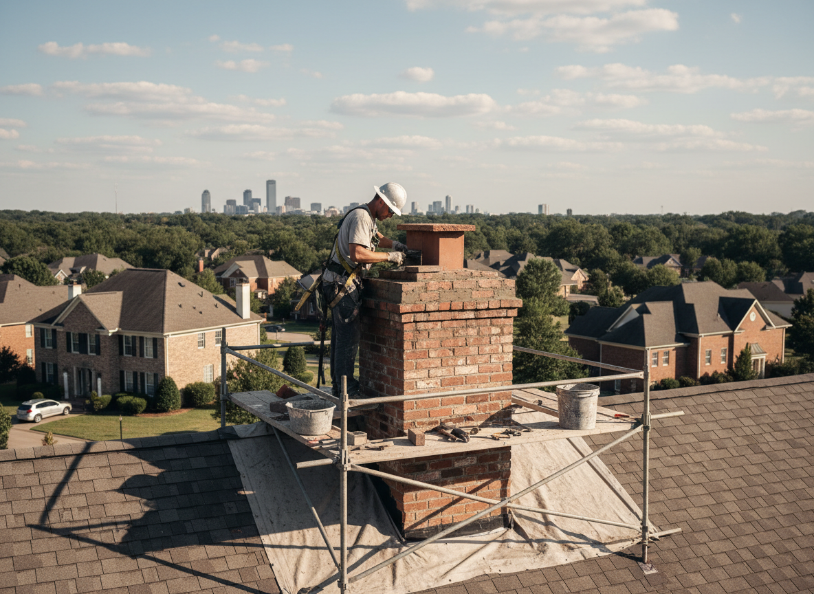 Residential chimney repair in Montgomery